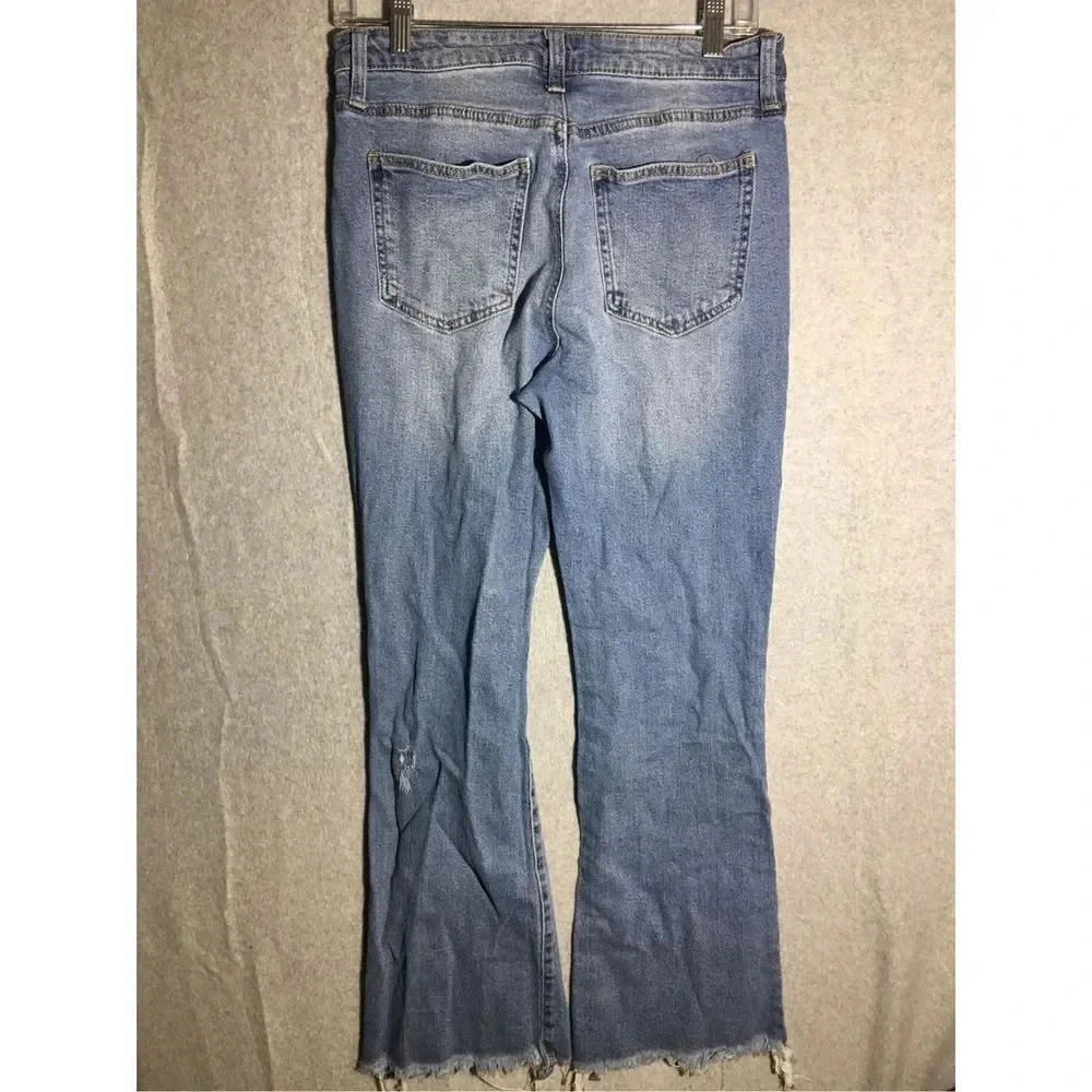 Lot of 2 No Boundaries Bootcut Jeans Light Wash Dark Wash Casual Cotton Cute - Picture 6 of 10